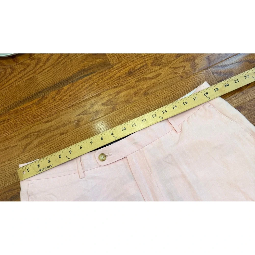 Vineyard Vines Clubhouse Linen Silk Pants Mens 38x32 Pink Summer Golf Preppy